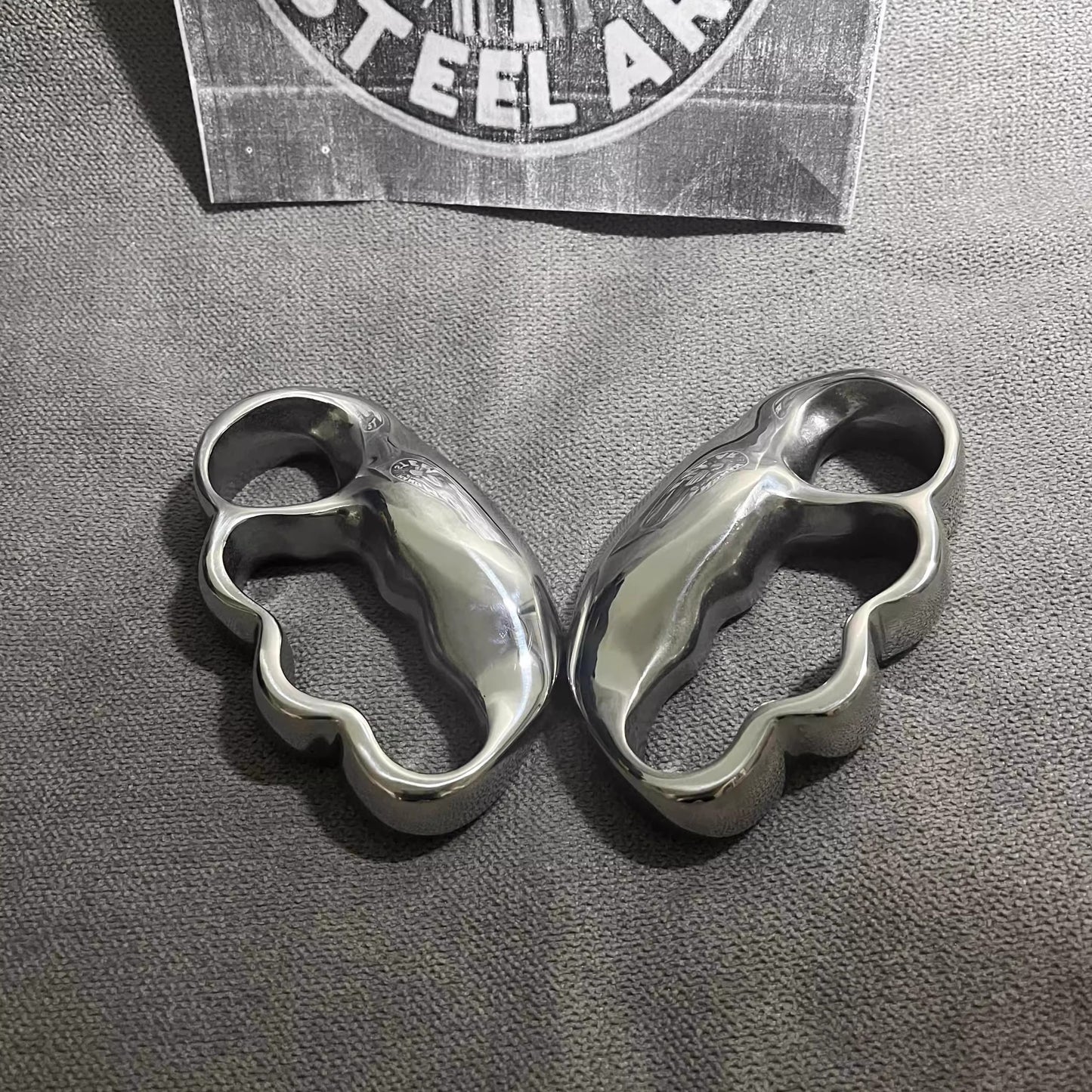 4-Finger Anti-explosionStainless Steel Self-defenseKnuckle Duster EDC