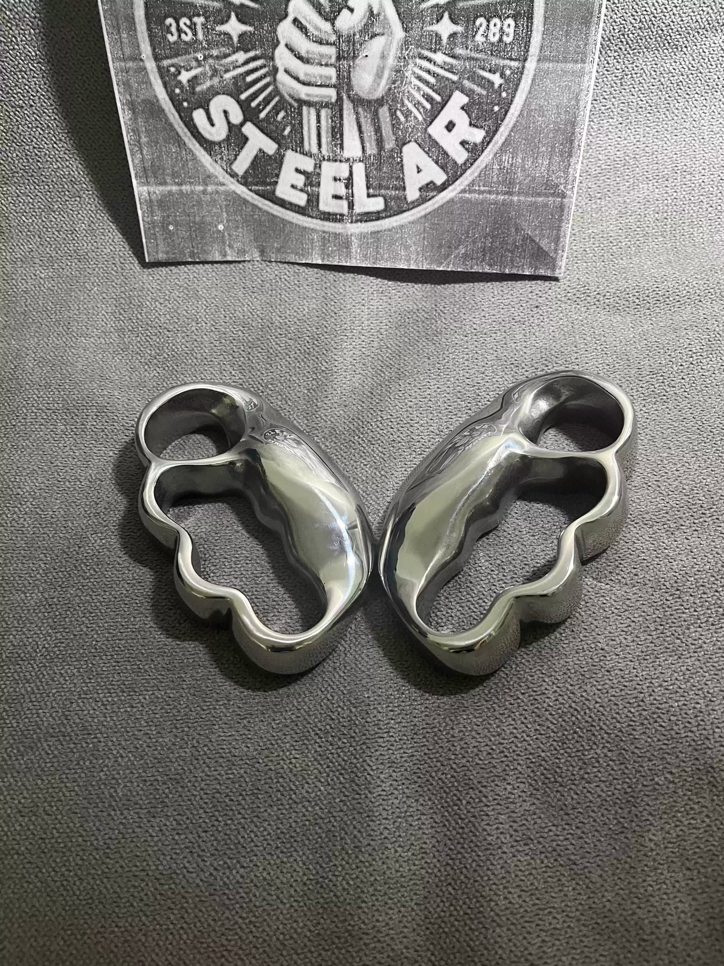 4-Finger Anti-explosionStainless Steel Self-defenseKnuckle Duster EDC